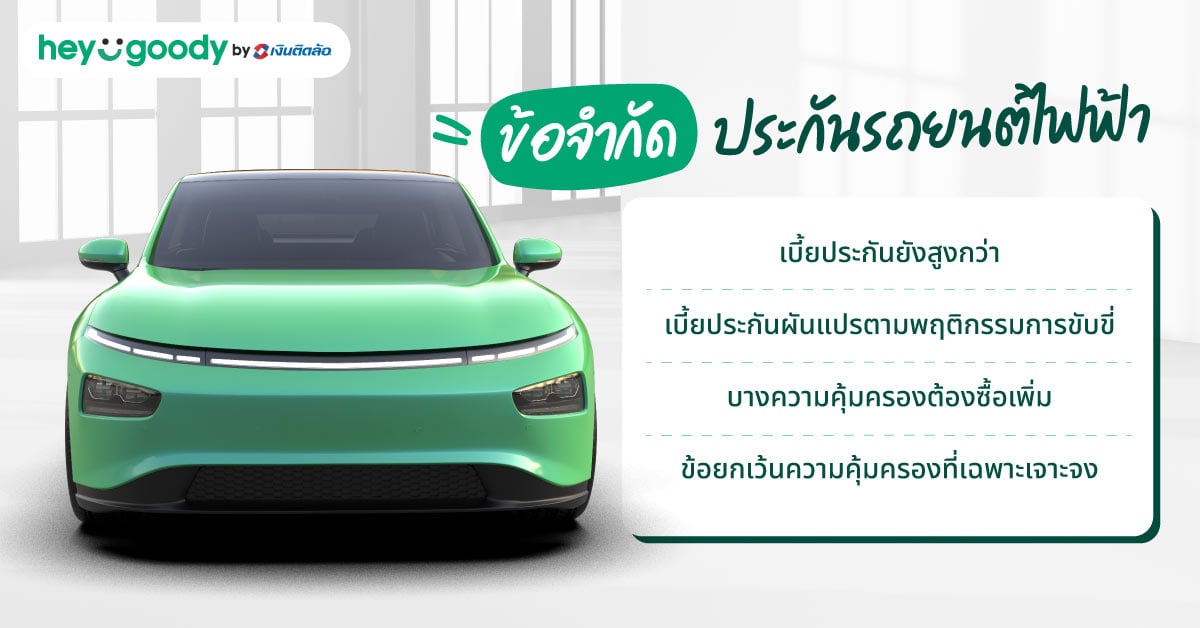 ข้อจำกัดของประกันรถยนต์ไฟฟ้าที่ควรรู้