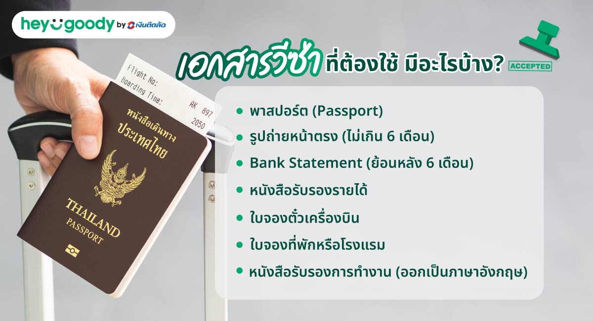 เอกสารวีซ่าที่ต้องใช้ มีอะไรบ้าง?
