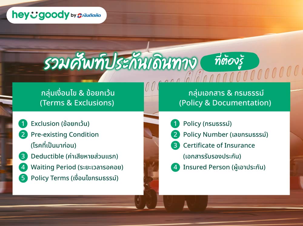 กลุ่มเงื่อนไข & ข้อยกเว้น (Terms & Exclusions)