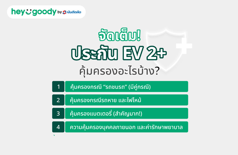 ประกันรถยนต์ไฟฟ้า 2+ คืออะไร?