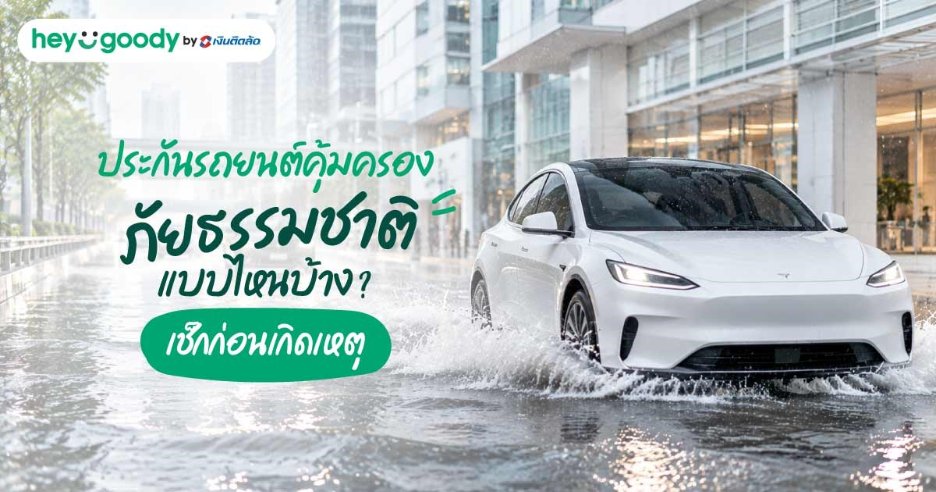 ประกันรถยนต์คุ้มครองภัยธรรมชาติแบบไหนบ้าง? เช็กก่อนเกิดเหตุ