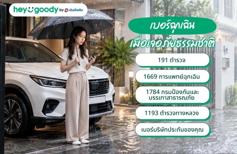เบอร์ฉุกเฉินเมื่อเจอภัยธรรมชาติ เซฟไว้ก่อนเกิดเหตุ